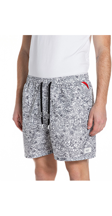 フラワープリントスイムショーツ